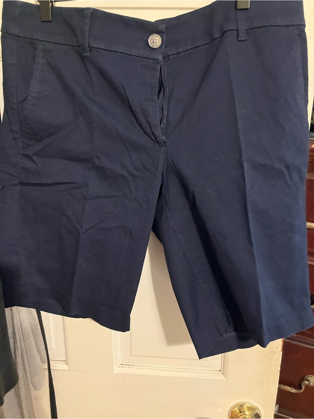 LOFT Navy Bermuda Shorts 10 inch inseam